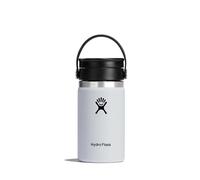 Hydro Flask - Coffee Flask - de Café de Viaje 354 ml (12 oz) - Taza de Viaje de Acero Inoxidable con Aislamiento al Vacío y Tapa a Prueba de Fugas - Wide Mouth - White