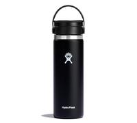 Hydro Flask Botella boca ancha – Tapa Flex Slip, aislamiento al vacío, 590 ml, negro
