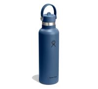 Hydro Flask Botella de agua Standard Flex Straw Cap – Acero inoxidable, Aislada 620 ml Gris