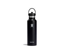 Hydro Flask Hydration Standard Flex Straw Cap Botella de agua 621 ml negro