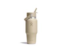 Hydro Flask Hydration Travel Bottle Flex Straw Cap Botella de agua 710 ml beige