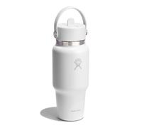 Hydro Flask Hydration Travel Bottle Flex Straw Cap Botella para beber 710 ml blanco