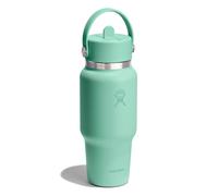Hydro Flask Hydration Travel Bottle Flex Straw Cap Botella para beber 710 ml verde