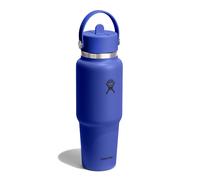 Hydro Flask Hydration Travel Bottle Flex Straw Cap Botella para beber 945 ml azul