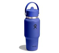 Hydro Flask Hydration Travel Bottle Flex Straw Cap Botella para beber 710 ml azul