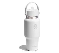 Hydro Flask Hydration Travel Bottle Flex Straw Cap Botella para beber 710 ml blanco