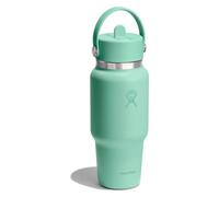 Hydro Flask Hydration Travel Bottle Flex Straw Cap Botella para beber 710 ml verde