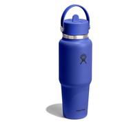 Hydro Flask Hydration Travel Bottle Flex Straw Cap Botella para beber 945 ml azul