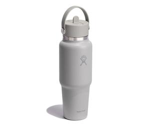 Hydro Flask Hydration Travel Bottle Flex Straw Cap Botella para beber 945 ml gris