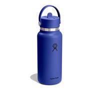 Hydro Flask Hydration Wide Flex Straw Cap Botella de agua 945 ml azul