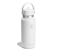 Hydro Flask Hydration Wide Flex Straw Cap Botella de agua 945 ml blanco
