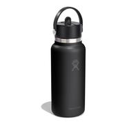 Hydro Flask Hydration Wide Flex Straw Cap Botella de agua 945 ml negro