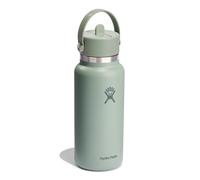 Hydro Flask Hydration Wide Flex Straw Cap Botella de agua 945 ml verde