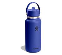 Hydro Flask Hydration Wide Flex Straw Cap Botella para beber 945 ml azul
