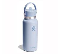 Hydro Flask - Botella de Agua 946 ml 32 oz - Acero Inoxidable con Aislamiento al Vacío y Tapa de Pajita Flexible - Wide Mouth - Surf, 946ml (32oz)