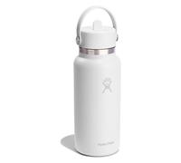 Hydro Flask Hydration Wide Flex Straw Cap Botella para beber 945 ml blanco