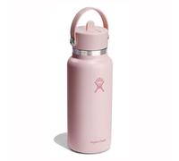 Hydro Flask - Botella de Agua 946 ml 32 oz - Acero Inoxidable con Aislamiento al Vacío y Tapa de Pajita Flexible - Wide Mouth - Trillium, 946ml (32oz)