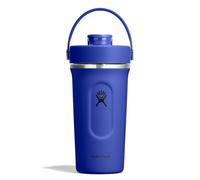 Hydro Flask-Insulated Stainless Steel Shaker Bottle 710 ml (24 oz)-Pico abatible antigoteo-Para batidos de proteínas y suplementos-Bola batidora-Mantiene las bebidas frías por 24 horas-Capri Blue