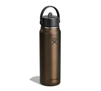 HYDRO FLASK Botella de agua Flex Straw Cap Lightweight 946ml aislada marrón