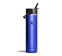Hydro Flask - Lightweight Wide Flex Straw Cap Bottle 710 ml (24 oz) - Acero inoxidable, a prueba de fugas con correa - Aislado, 24 h frío - Sapphire Blue