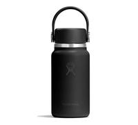 Hydro Flask - Micro Hydro™ 200 ml (6.7 oz) - Mini frasco aislado y a prueba de fugas con correa de clip - Mantiene frío o caliente hasta 7 h - Compacto y duradero - Black
