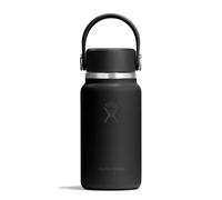 Hydro Flask - Micro Hydro 200 ml (6.7 oz) - Mini frasco aislado y a prueba de fugas con correa de clip - Mantiene frío o caliente hasta 7 h - Compacto y duradero - Black
