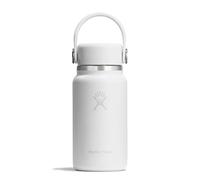 Hydro Flask - Micro Hydro 200 ml (6.7 oz) - Mini frasco aislado y a prueba de fugas con correa de clip - Mantiene frío o caliente hasta 7 h - Compacto y duradero - White