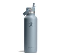 Hydro Flask - Standard Flex Straw Cap 621 ml (21 oz) Botella - Acero inoxidable, a prueba de fugas, compatible con portavasos - Aislada, 24 h fría - Shale Gray