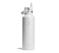 Hydro Flask Botella Hydration Standard Flex Straw Cap – 620 ml, acero inoxidable, blanco