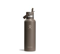 Hydro Flask - Standard Flex Straw Cap 621 ml (21 oz) Bottle - Acero inoxidable, a prueba de fugas, compatible con portavasos - Aislamiento en frío 24 horas - Sandpiper