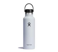 Hydro Flask - Standard Mouth - Botella de Agua 621 ml (21 oz) - Acero Inoxidable con Aislamiento al Vacío y Tapa a Prueba de Fugas y Revestimiento en Polvo - Standard Mouth - White
