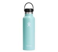 Hydro Flask - Standard Mouth - Botella de Agua 621 ml (21 oz) - Acero Inoxidable con Aislamiento al Vacío y Tapa a Prueba de Fugas y Revestimiento en Polvo - Standard Mouth - Dew