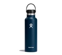 Hydro Flask - Standard Mouth - Botella de Agua 621 ml (21 oz) - Acero Inoxidable con Aislamiento al Vacío y Tapa a Prueba de Fugas y Revestimiento en Polvo - Standard Mouth - Indigo