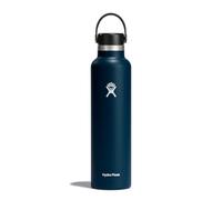 Hydro Flask - Standard Mouth - Botella de Agua 709 ml (24 oz) - Acero Inoxidable con Aislamiento al Vacío y Tapa a Prueba de Fugas y Revestimiento en Polvo - Standard Mouth - Indigo