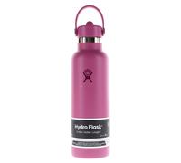 Hydro Flask Botella de Agua 621 ml 21 oz - Acero Inoxidable con Aislamiento al Vacío y Tapa de Pajita Flexible - Standard Mouth - Reef, 621ml (21oz)