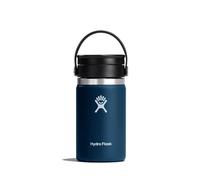 HYDRO FLASK, Termo Café para Llevar 354 ml, Taza Térmica, Vaso Isotérmico de Acero Inox., Aislamiento al Vacío, Tapón Antifugass Flex Sip, Libre de BPA, Apertura Ancha, Indigo