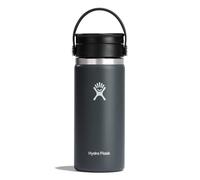 HYDRO FLASK - Termo Café para Llevar 473 ml, Taza Térmica, Vaso Isotérmico de Acero Inox, Aislamiento al Vacío, Tapón Antifugass Flex Sip, Libre de BPA, Apertura Ancha, Stone