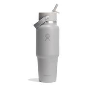 HYDRO FLASK - Travel Bottle 946 ml (32 OZ) - Botella de agua de acero inoxidable aislada con aislamiento al vacío TempShield y tapa de paja Flex a prueba de fugas - Birch