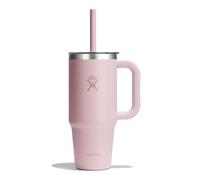 Hydro Flask - Travel Tumbler 710 ml (24 oz) Con tapa de presión con popote transparente - Acero inoxidable - Aislamiento al vacío de doble pared - Resistente a salpicaduras - Trillium