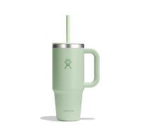 Hydro Flask - Travel Tumbler 710 ml (24 oz) | Tapa con pajita y cierre a presión - Acero inoxidable - Aislamiento al vacío de doble pared - Antisalpicaduras - Aloe