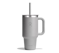 Hydro Flask - Travel Tumbler 946 ml (32 oz) | Tapa con pajita a presión - Acero inoxidable - Aislamiento al vacío de doble pared - Antisalpicaduras - Birch
