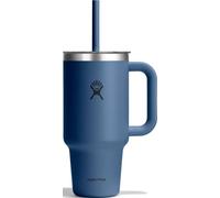 Hydro Flask - Travel Tumbler 946 ml (32 oz) | Tapa con pajita a presión - Acero inoxidable - Aislamiento al vacío de doble pared - Antisalpicaduras - Harbor Blue