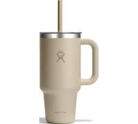 Hydro Flask - Travel Tumbler 946 ml (32 oz) | Tapa con pajita a presión - Acero inoxidable - Aislamiento al vacío de doble pared - Antisalpicaduras - Oat
