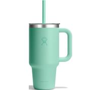 Hydro Flask - Travel Tumbler 946 ml (32 oz) | Tapa con pajita a presión - Acero inoxidable - Aislamiento al vacío de doble pared - Antisalpicaduras - Mermaid Green