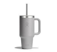 HYDRO FLASK - Travel Tumbler - Vaso de viaje 946 ml (32 oz) con tapa de pajita presionable cerrable - Acero inoxidable - Aislamiento al vacío de doble pared - Tapa resistente a salpicaduras - Birch