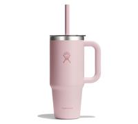 Hydro Flask - Travel Tumbler 710 ml (24 oz) Con tapa de presión con popote transparente - Acero inoxidable - Aislamiento al vacío de doble pared - Resistente a salpicaduras - Trillium