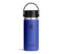 Hydro Flask - Wide Flex Sip Lid Coffee 473 ml (16 oz) - A prueba de fugas, aislada, compatible con portavasos - Mantiene las bebidas frías 24 h y calientes 12 h - Capri Blue