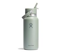 Hydro Flask Hydration Wide Flex Straw Cap Botella de agua 945 ml verde