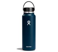Hydro Flask - Wide Mouth - Botella de Agua 1180 ml (40 oz) - Acero Inoxidable con Aislamiento al Vacío y Tapa a Prueba de Fugas y Revestimiento en Polvo - Wide Mouth - Indigo