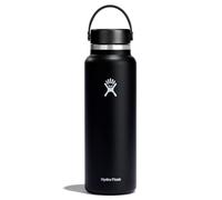 Hydro Flask - Wide Mouth - Botella de Agua 1180 ml (40 oz) - Acero Inoxidable con Aislamiento al Vacío y Tapa a Prueba de Fugas y Revestimiento en Polvo - Wide Mouth - Black
